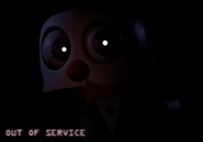 The Penguin in 4 teaser that say's "OUT OF SERVICE"