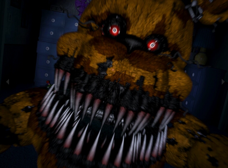 Nightmare Fredbear (consertado) e Nightmare foxy (consertado)