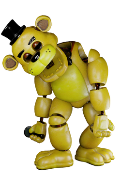 FNAF AR Special Delivery - Ignited Classic Golden Freddy Animatronic W