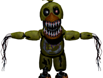 Nightmare Withered Freddy - Fnaf Nightmare Chica Png, Transparent