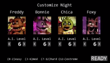 Custom Night Selection