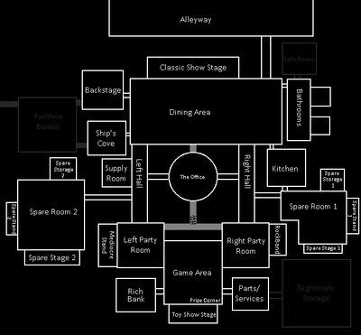 Here's My 8-Bit Map OF FNAF 1/2! I hope you enjoy! : r/fivenightsatfreddys