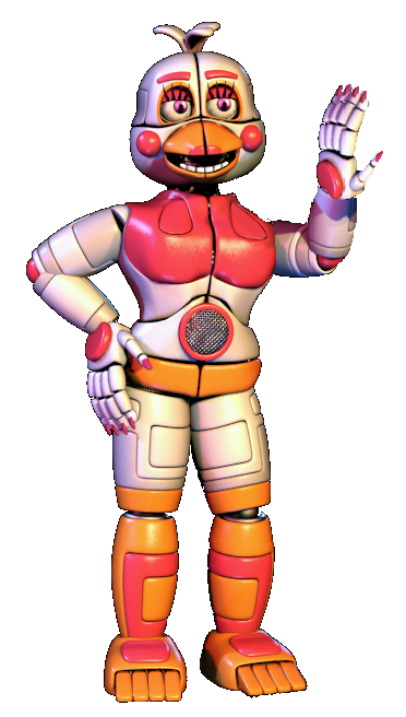 fnaf/c4d]funtime Chica Herogollum Design Update 1 - Fnaf Funtime Chica -  Free Transparent PNG Clipart Images Download