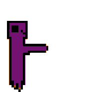Sprite of Purple Guy walking.