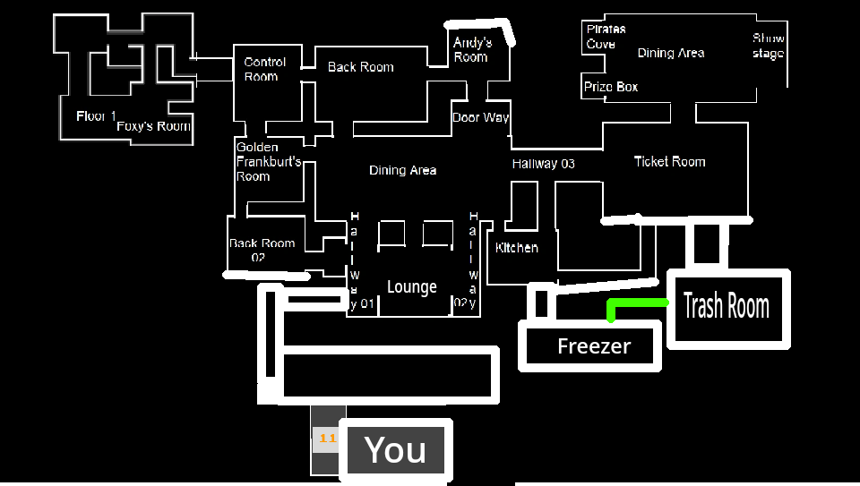 The UCN Map Layout is the Same As FNaF 1 : r/fivenightsatfreddys