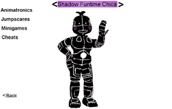 Shadow Toy Chica on X: Did a rework of Partytime Chica(/Funtime Chica  before she was a canon thing) from the og Chica's Party World game to make  her look more in line