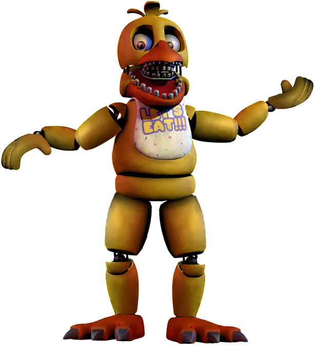 unwithered Unwithered Chica #fnaf #scoot Cawnton - Full Body Fnaf 2 Withered  Chica, HD Png Download , Transparent Png Image - PNGitem