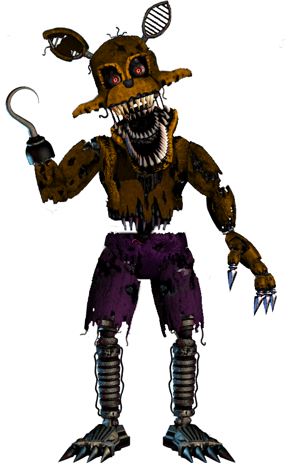 CaptainFoxy456 on X: Springlock Foxy i know it's called Unnightmare Foxy  but springlock foxy makes sense because springlock animatronics have five  fingers  / X