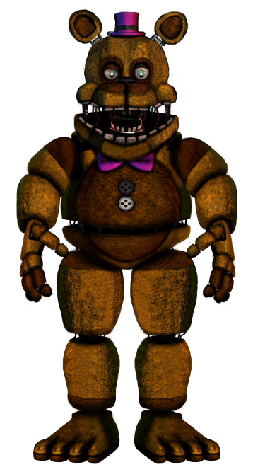 Portrait of fredbear from fnaf