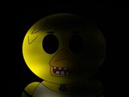 The eyeless Chicko from Silver Freddy's Jumpscare