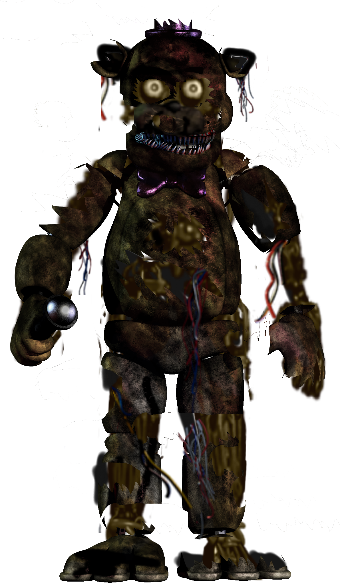 Download Nightmare Fredbear Ucn Based And Scraptrap Fnaf Springtrap - Five  Nights At Freddy's - Nightmare Freddy 5 Inch Action - Full Size PNG Image -  PNGkit