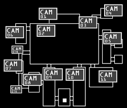 Five Nights At Fredbears Cams map by kingofbut on DeviantArt