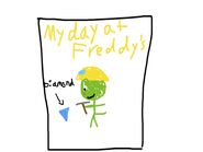 One of the children's drawings of Larry