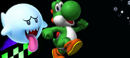 Yoshi and Boo alone on the Performing Stand
