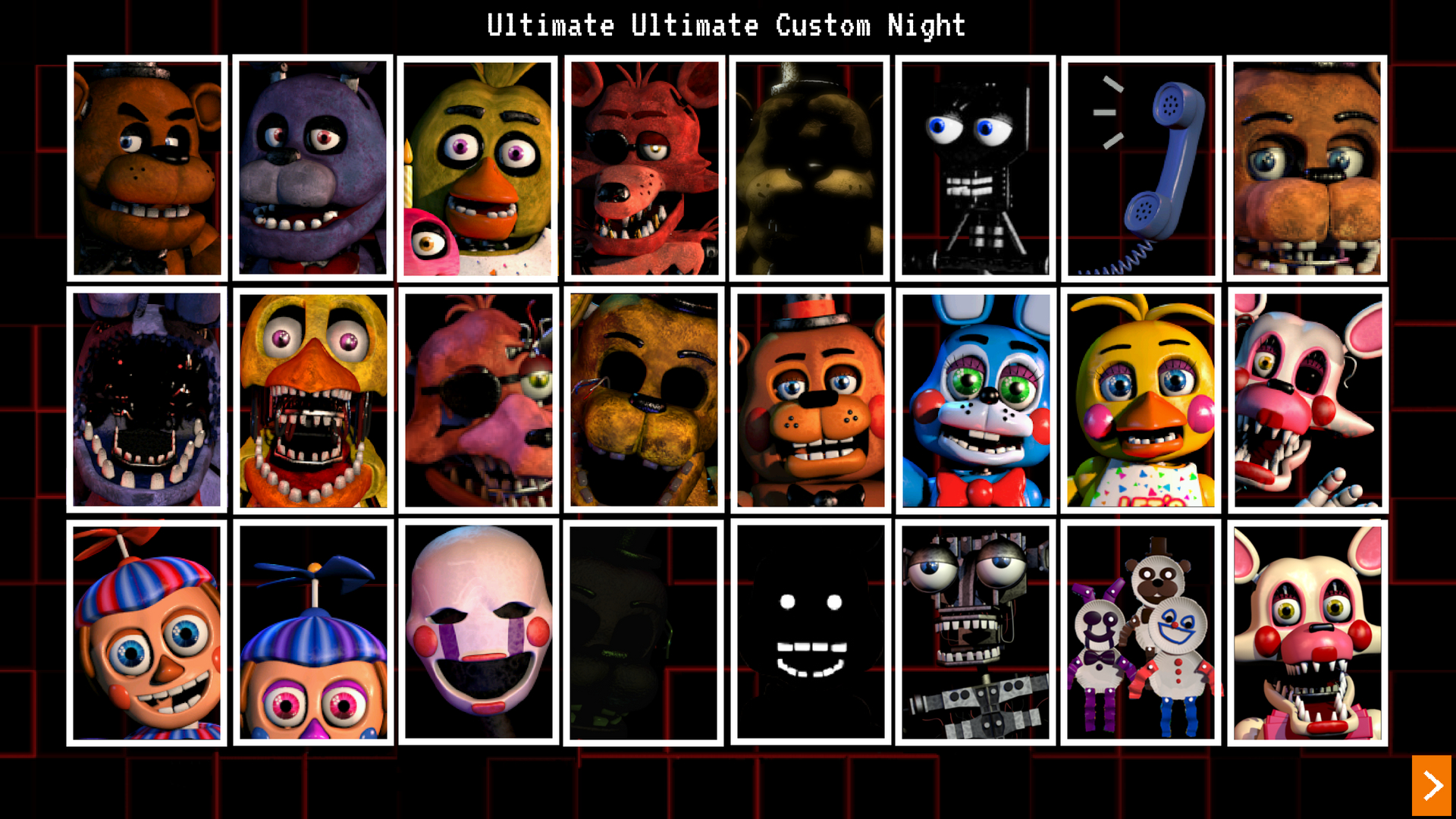 FNAF Ultimate Custom Night Characters Quiz - By DinomightGera