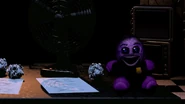 The plushie seen on the desk.