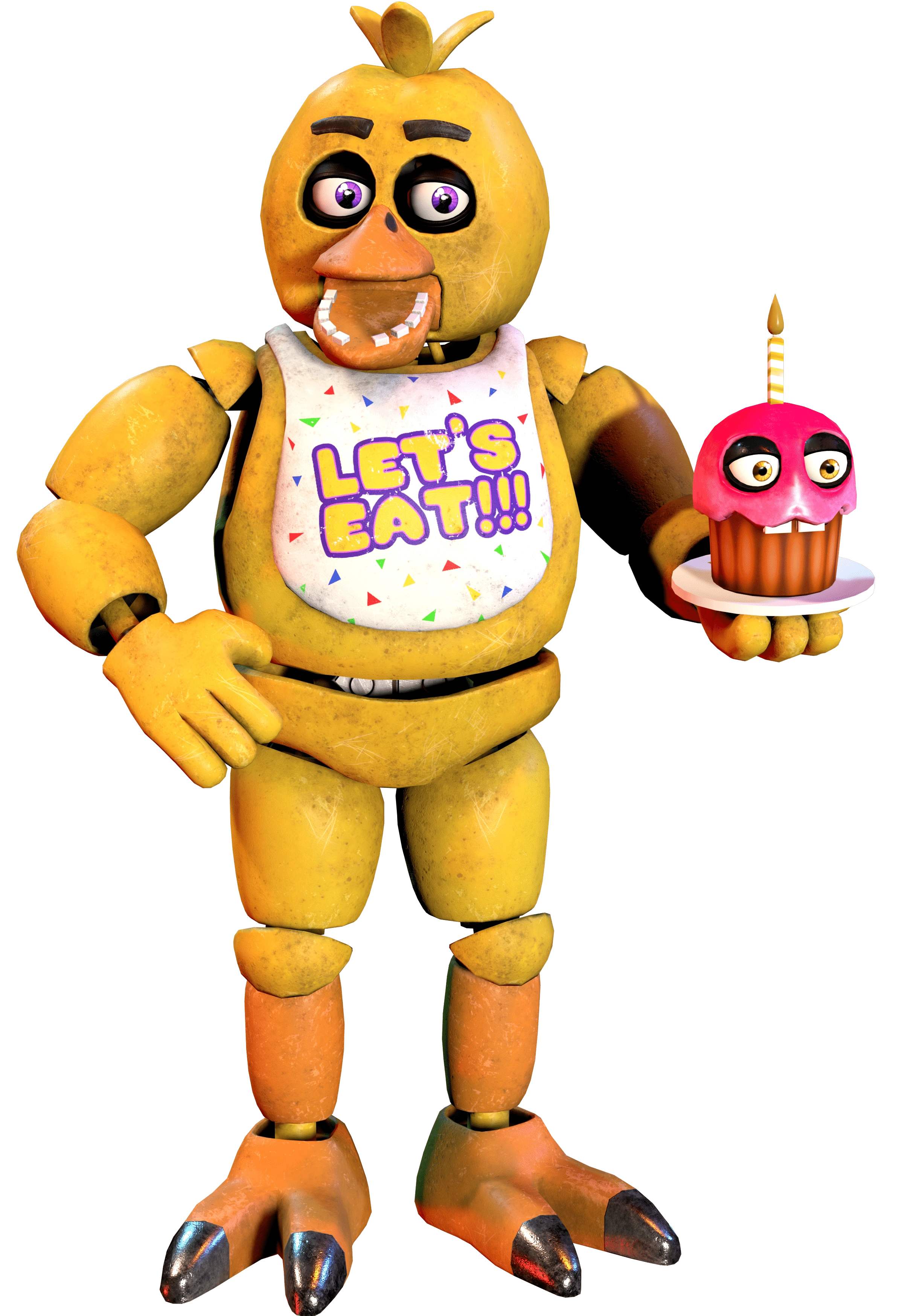 Withered Chica Suit transparent background PNG clipart