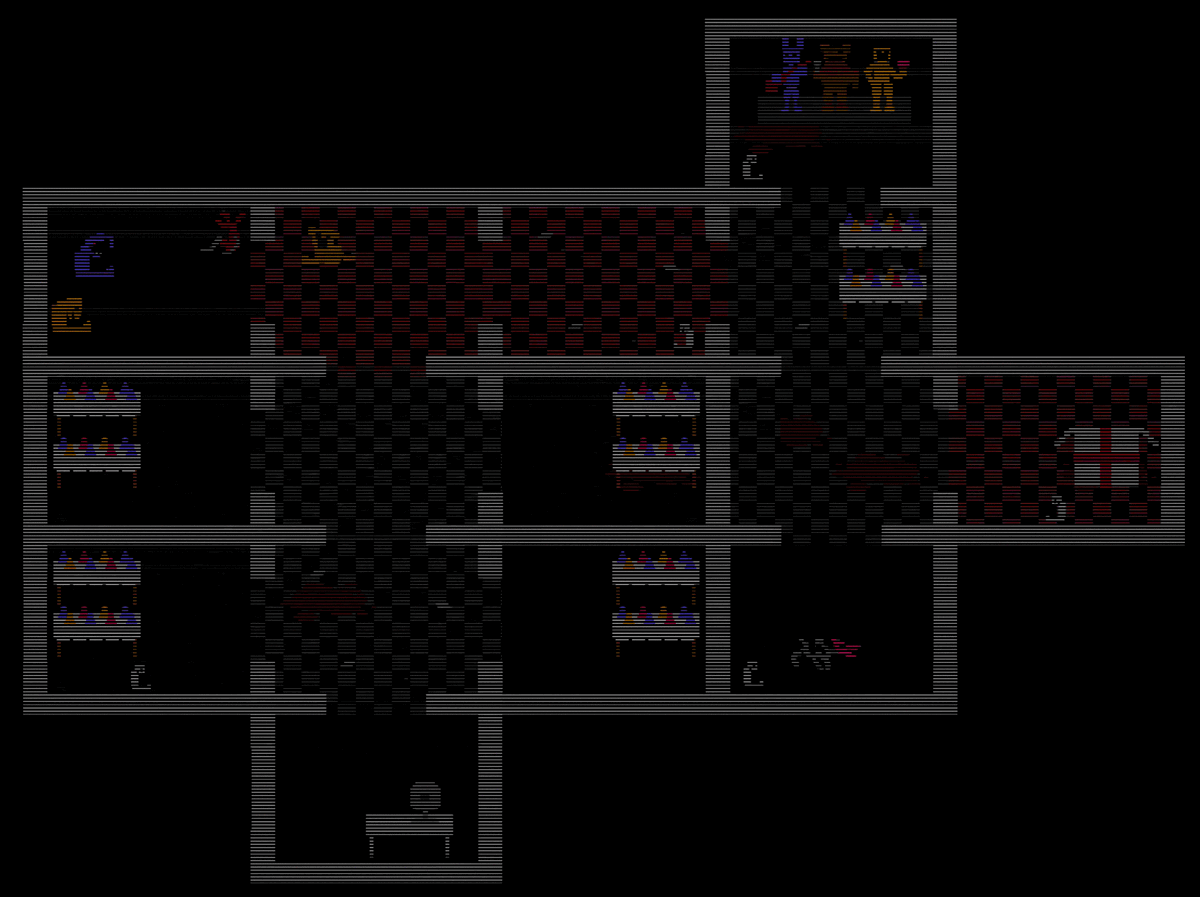 FNAF 3 Cutscene Minigame Map, Five Nights at Freddy's