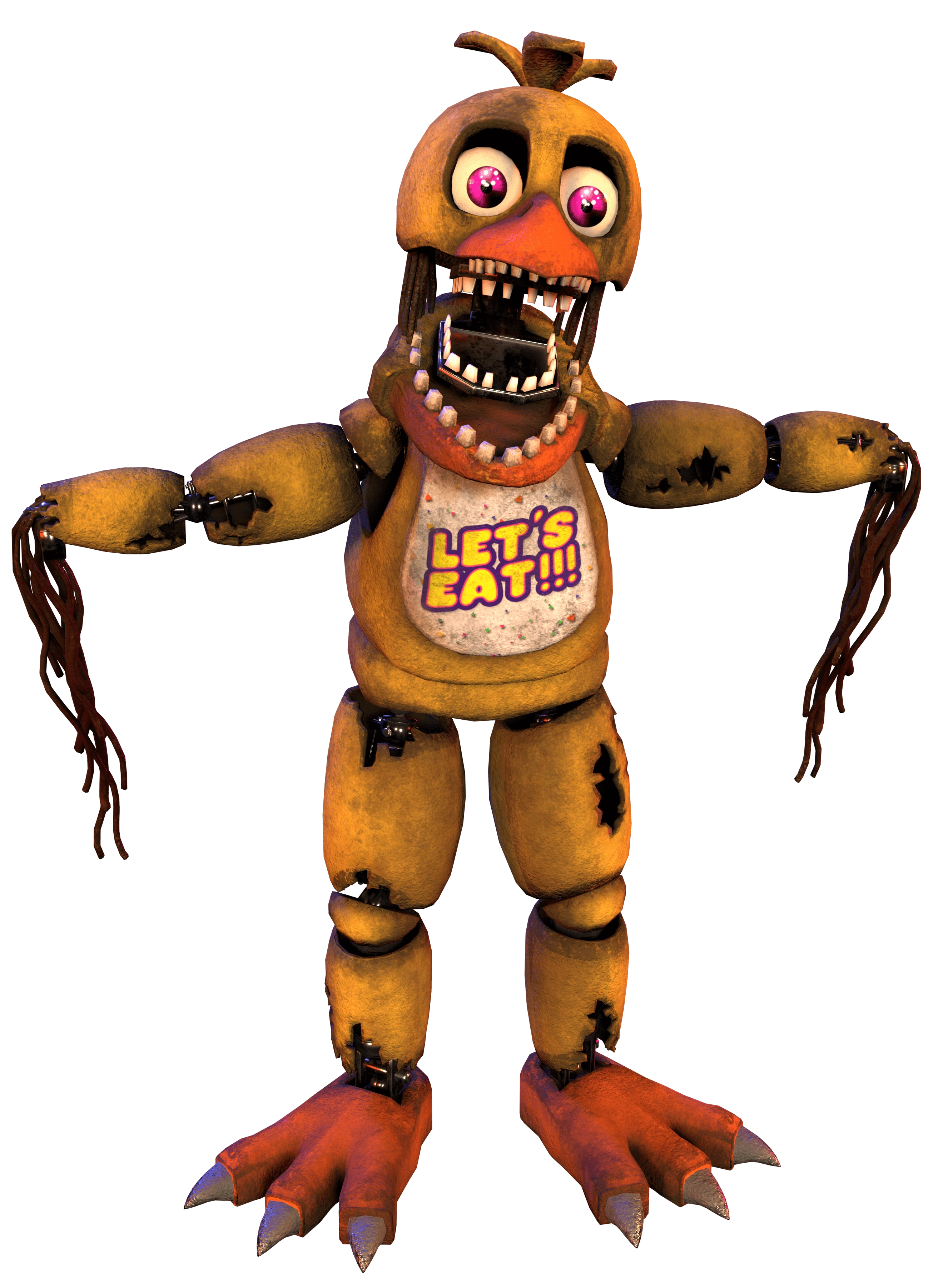 withered chica concertada  Videos de animatronicos, Animatronicos