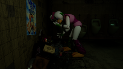 FNaF SB Glamrock Chica Eating Garbage
