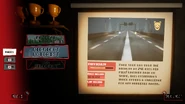 Schermata di selezione della mappa che mostra le mappe "Fazbear Hills", "Midnight Motorist" e "The Sinkhole".