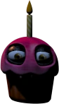 Chica's Cupcake, officially named "Mr. Cupcake", awarded for completing the "Cupcake Challenge" preset on Custom Night.
