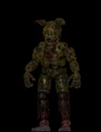 Springtrap si spegne all'apertura del menu della CPU, animato.