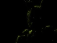 Springtrap nel menu del gioco (Posa 1).