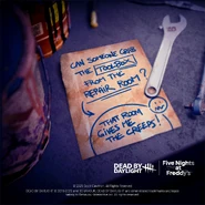 Un teaser di una nota in cui si chiede una cassetta degli attrezzi.