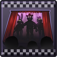 Freddy Fazbear al fianco di Chica e Bonnie (a malapena) nell'obiettivo "Showtime".