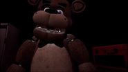 Freddy in Ricambi e Servizi, senza il cappello del bambino.
