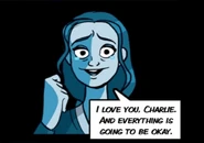 Jenny dimostra il suo amore a Charlie dopo la morte del padre.