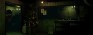 Phantom Foxy in ufficio prima di spaventare il giocatore.