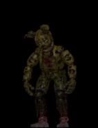 Springtrap sobbalza quando si seleziona una CPU, animato.