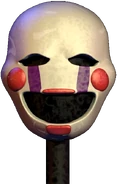 Il volto del Puppet come un'allucinazione.