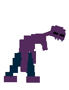 Michael rigurgita i resti di Ennard, animato.