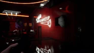 Il palco all'interno del famoso salone di bellezza GlamRock