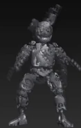 Jumpscare inutilizzato del Glitchtrap avanzato.