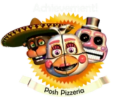 Music Man come si vede nel badge "Posh Pizzeria".