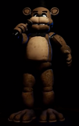 Freddy Fazbear nella galleria (davanti).