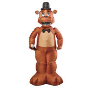 Inflatable Freddy Halloween yard decoration.