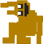 William dentro il costume di Spring Bonnie prima di alzarsi.