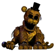 Il render completo della Custom Night di Golden Freddy.