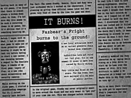 Il giornale della Notte 6, fatto più chiaro. Nota come il testo all'esterno del giornale sia più visibile.