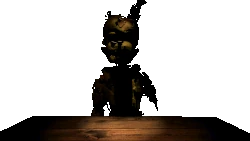 William Afton attacca durante il recupero, animato.
