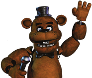 Freddy Fazbear's render in the Five Nights at Freddy's Character Encyclopedia.