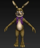 Una vista di riferimento del modello di Glitchtrap.