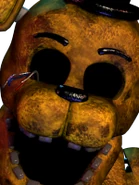 L'icona della foto segnaletica di Golden Freddy nella sua forma withered.