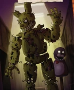 Illustrazione di Springtrap vista in La Guida Ufficiale.