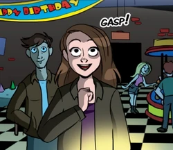 Charlie vede gli animatronici di suo padre da Freddy dopo 10 anni, TSE: Graphic Novel.